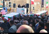 تشییع پیکر شهدای حملات آمریکایی صهیونی در زنجان