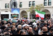 تشییع پیکر شهدای حملات آمریکایی صهیونی در مشهد