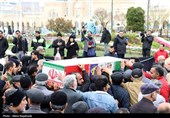 تشییع پیکر شهدای حملات آمریکایی صهیونی در مشهد