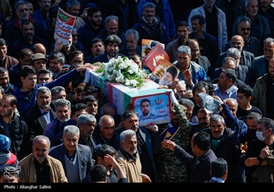 مراسم تشییع و تدفین پیکر شهید مصطفی نکوئی-اسفراین