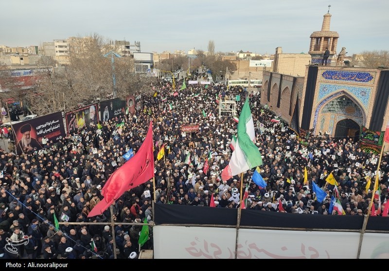 تجدید بیعت حماسی مردم اردبیل با انقلاب، امامین و شهدا