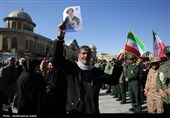 تشییع پیکر شهدای حملات آمریکایی صهیونی در همدان