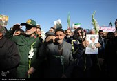 تشییع پیکر شهدای حملات آمریکایی صهیونی در همدان