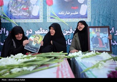 تشییع پیکر شهدای حملات آمریکایی صهیونی در همدان