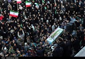 تشییع پیکر شهدای حملات آمریکایی صهیونی در همدان