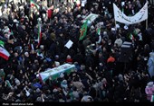 تشییع پیکر شهدای حملات آمریکایی صهیونی در همدان