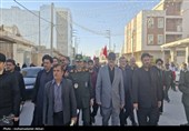 تشییع شهید حملات آمریکایی - صهیونیستی بر دوش مردم بندر دیلم