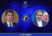 وزیر الخارجیة الإیرانی ورئیس إقلیم کردستان یبحثان التطورات الإقلیمیة