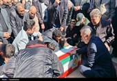 تشییع پیکر شهید مدافع وطن صفر سالمه صومعه در اسلامشهر