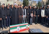 تشییع پیکر شهید مدافع وطن صفر سالمه صومعه در اسلامشهر