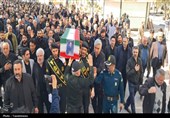 تشییع پیکر شهید مدافع وطن صفر سالمه صومعه در اسلامشهر