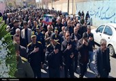 تشییع پیکر شهید مدافع وطن صفر سالمه صومعه در اسلامشهر