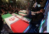 وداع شهدای وطن؛تجمع خون‌خواهی قائد امت در اصفهان +فیلم و عکس