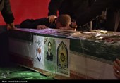 وداع گرگانی‌ها با پیکر دو شهید جنگ