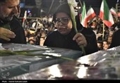 وداع گرگانی‌ها با پیکر دو شهید جنگ