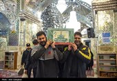 مراسم وداع با پیکر 14 شهید حمله آمریکایی - صهیونیستی در شیراز
