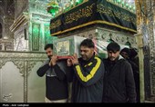 مراسم وداع با پیکر 14 شهید حمله آمریکایی - صهیونیستی در شیراز
