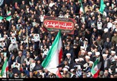 تجمع سوگواران مردم در سوگ رهبر شهید - اردبیل