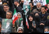تجمع سوگواران مردم در سوگ رهبر شهید - اردبیل