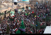 تجمع سوگواران مردم در سوگ رهبر شهید - اردبیل