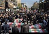 تشییع پیکر شهدای حملات آمریکایی صهیونی در شیراز