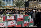 تشییع پیکر شهدای حملات آمریکایی صهیونی در شیراز