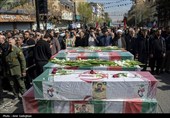 تشییع پیکر شهدای حملات آمریکایی صهیونی در شیراز