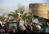 تشییع پیکر شهدای حملات آمریکایی صهیونی در شیراز