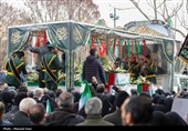 تشییع پیکر شهدای حملات آمریکایی صهیونی در تبریز