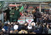 تشییع پیکر شهدای حملات آمریکایی صهیونی در تبریز