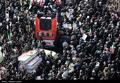 تشییع پیکر 15 شهید  حملات آمریکایی صهیونی در اصفهان