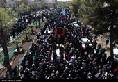 تشییع پیکر 15 شهید  حملات آمریکایی صهیونی در اصفهان