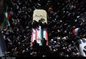 تشییع پیکر 15 شهید  حملات آمریکایی صهیونی در اصفهان