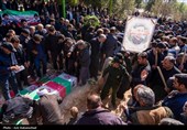 تشییع پیکر شهدای حملات آمریکایی صهیونی در خرم آباد
