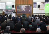 مراسم بزرگداشت رهبر شهید انقلاب  در مسجد جامع همدان