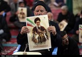 مراسم بزرگداشت رهبر شهید انقلاب  در مسجد جامع همدان