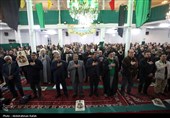 مراسم بزرگداشت رهبر شهید انقلاب  در مسجد جامع همدان