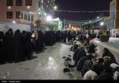 موکب امام رضا(ع)در پیاده‌راه آیت الله طبسی و موکب کفشداران حرم 