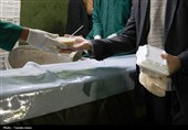 موکب امام رضا(ع)در پیاده‌راه آیت الله طبسی و موکب کفشداران حرم 