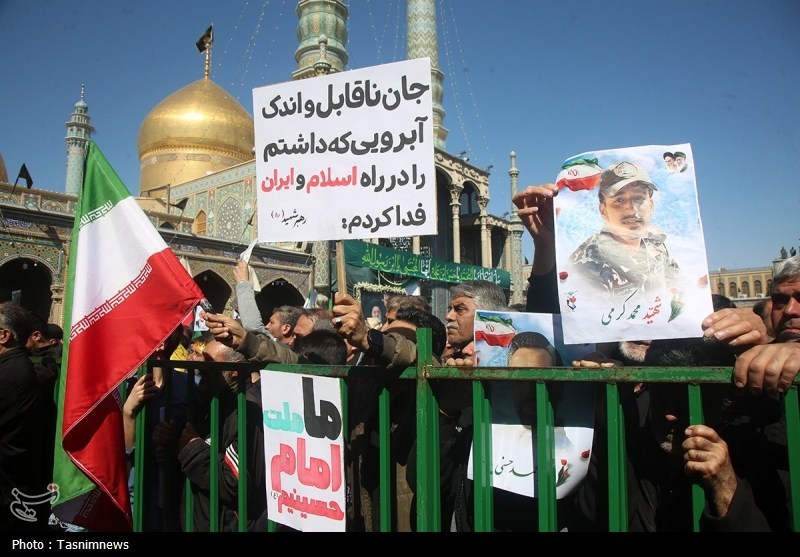 رهبر انقلاب , حضرت معصومه (س) , شهید امام خامنه ای (ره) , تشییع شهدا , 