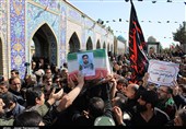 تشییع شهیدی دیگر از پیکار با دژخیمان آمریکایی صهیونیستی در دامغان+عکس