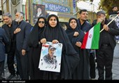 تشییع پیکر 13 شهید حملات آمریکایی صهیونی در قم