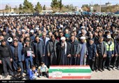 تشییع باشکوه شهید خطیب زاده در دامغان