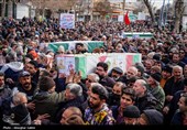 تشییع پیکر شهدای حملات آمریکایی صهیونی در شیروان