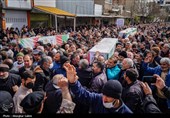 تشییع پیکر شهدای حملات آمریکایی صهیونی در شیروان