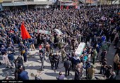تشییع پیکر شهدای حملات آمریکایی صهیونی در شیروان