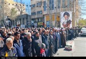 تشییع پیکر یکی دیگر از شهدای حمله آمریکایی صهیونی درشاهرود