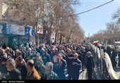 تشییع پیکر یکی دیگر از شهدای حمله آمریکایی صهیونی درشاهرود