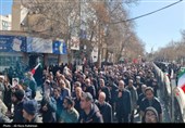 تشییع پیکر یکی دیگر از شهدای حمله آمریکایی صهیونی درشاهرود