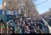 تشییع پیکر یکی دیگر از شهدای حمله آمریکایی صهیونی درشاهرود